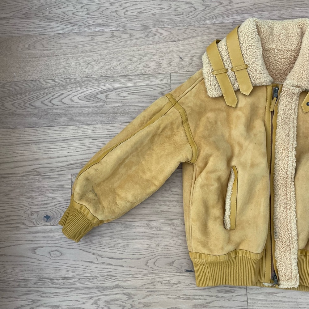 Arj The Pluto Reversible Shearling Jacket In Saff… - image 3